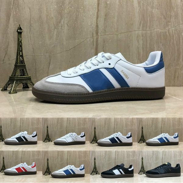 

Новые Samba тренеры Mens Кроссовки модельера Марка кожа газель OG черный белый розовый