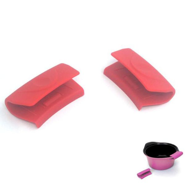 Silicone Isolamento termico Guanto da forno Guanto Casseruola Ear Pan Presina Resistente Forno Grip Anti-hot Pot Clip Utensile da cucina ZC1307