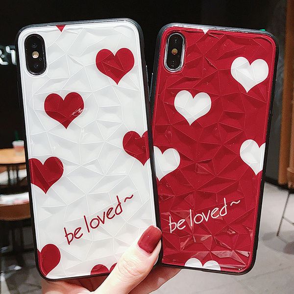 

new laser clear diamond triangle phone case for iphone xs max xr 6 6s 7 8 plus x tpu full body coverage shell