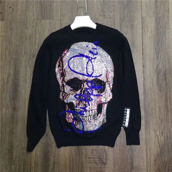 

2019 new men's long sleeve knitted sweater jb19921010301222, White;black