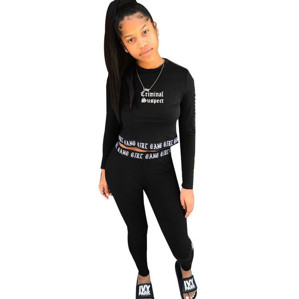 

woman fashion set 2019 tracksuit fff letter print two piece sets bodycon casual playsuit club rompers suit women 2 pcs outfits, White