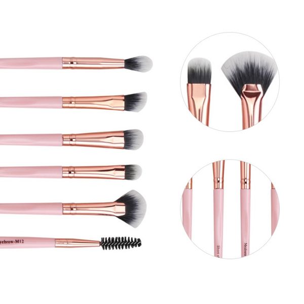 

6pcs eye makeup brush set eyeshadow brush eyebrow eyelash professional soft makeup