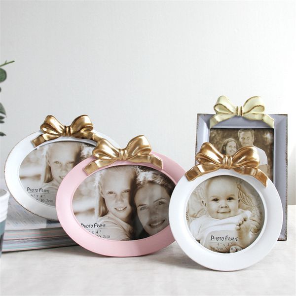 

creative deskp frame for bedroom table 4-6 inch butterfly-tied p frame home decoration picture round