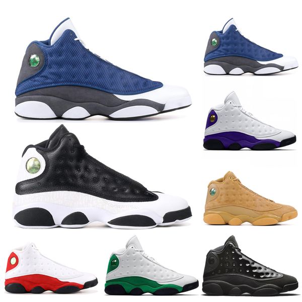 

2020 rivals island green 13 13s men basketball shoes cap and gown black cat flint playoff mens trainers sports sneakers