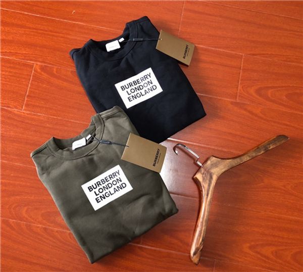 

19fw luxurious brand design bbr printing logo men casual sweatshirts sweater pullovers streetwear outdoor hoodie, Blue;black