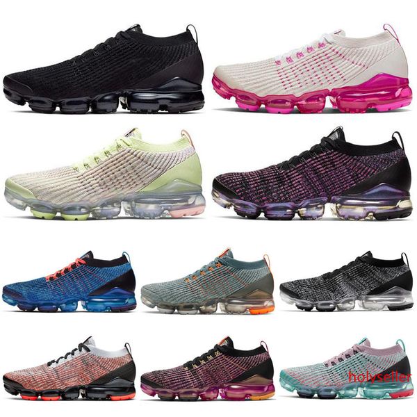 

мода fly 3,0 мужские женские кроссовки тройной black white pure platinum вяжут 3s мужчины беговые кроссовки дизайнер спортивная обувь 36-45