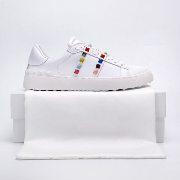 

fashion designer women's shoes luxury comfortable beautiful opening shoes white stitching men and women casual shoes, Black