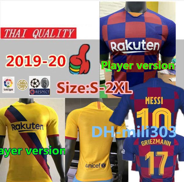

Player ver ion 2019 2020 home away occer jer ey 19 20 maillot de foot occer hirt cu tomized football uniform