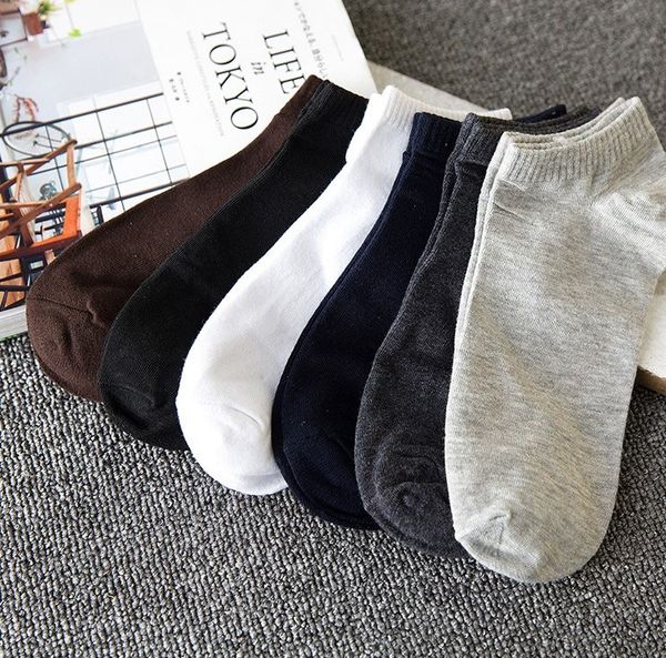 

men's clean solid color socks, odor proof, sweat proof, young people's solid color socks. category 182, Black