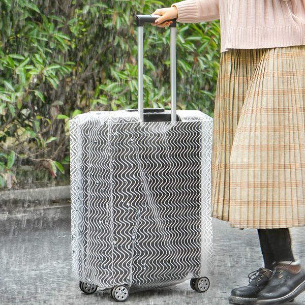 

safebet прозрачного ультра-толстого пвх trolley case непромокаемого износостойкий багаж крышка случай пыль