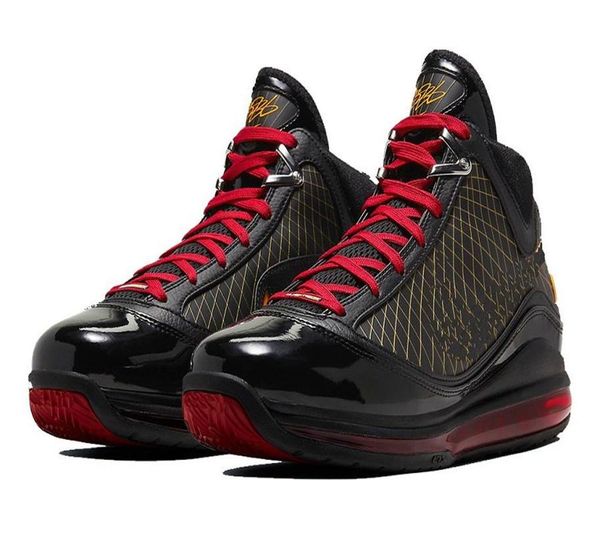 

lebrons 7 fairfax varsity red for sale with box lebrons 7 all star mvp men basketball shoes store wholesale size 40-46, Black