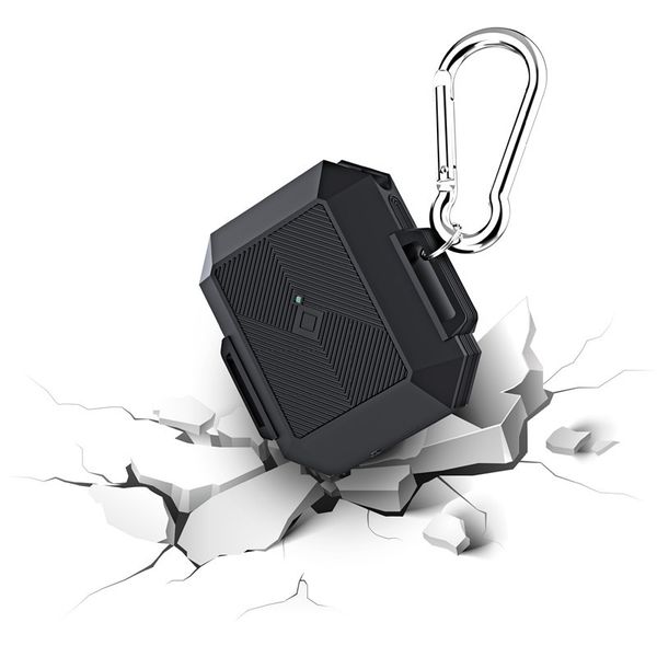 

4colors for airpods pro case sgp spigen tough armor armour for airpods 1/2/3 earphone set with anti lost hook clasp keychain