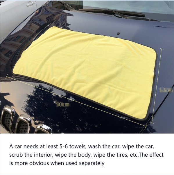 

92*56cm oversized waxing sponge car cleaning care terry cloth super soft microfiber wipe clean towel car washr accessories