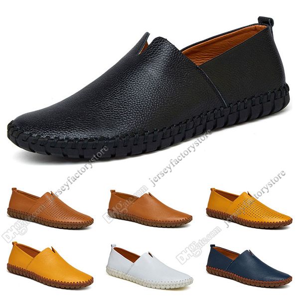 

new fashion 38-50 eur new men's leather men's shoes candy colors overshoes british casual shoes espadrilles sixty-eight, Black