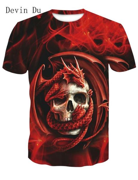 

devin du 2020 skull t shirts 3d men t-shirts novelty animal tees summer round neck tshirts dropshiping male short sleeve, White;black