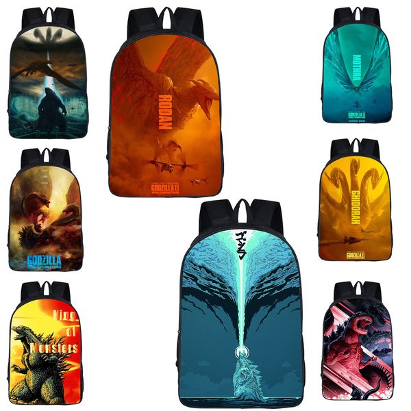 

Godzilla King Of The Monsters Рюкзак Печать Bagpack Дети Школьные сумки Мальчики Девочки-подростк
