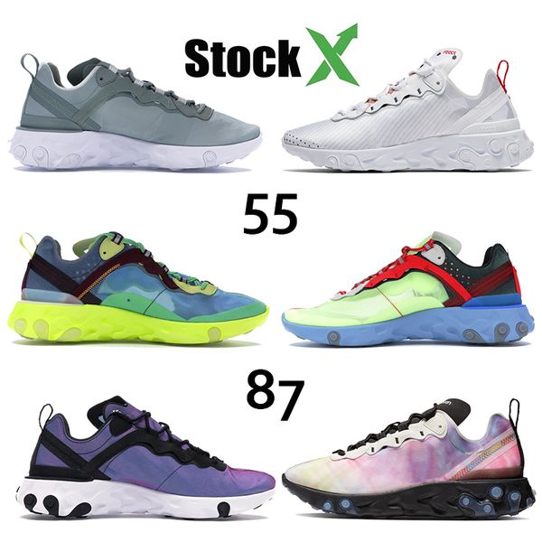 

2020 chaussures sport trainers for men women react element 55 87 unite totale undercover volt lakeside mens running shoes designer sneakers
