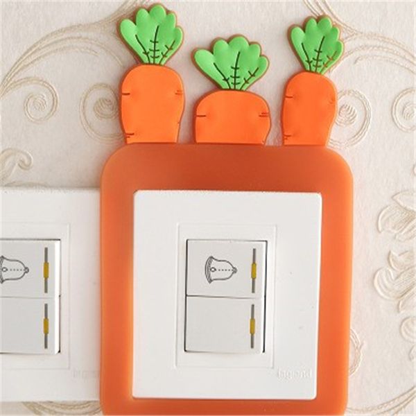 Creative Cartoon Stereo Silicone Switch Sticker Switch Cover Light