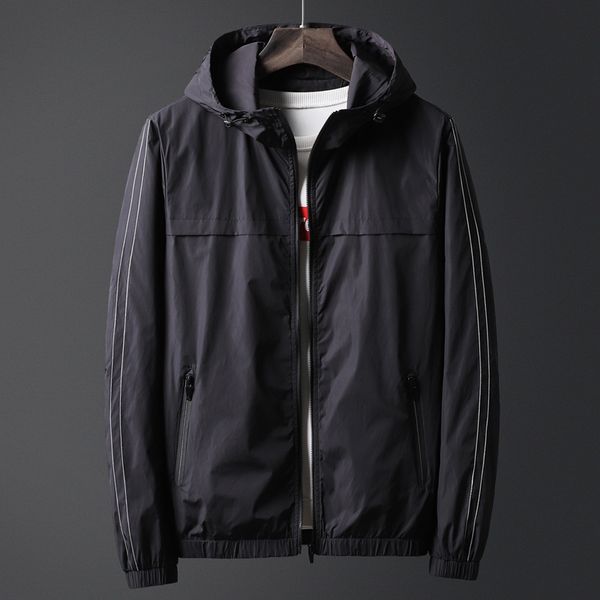 

2019 new spring and autumn men's designer hooded jacket men's casual jacket thin section youth wild jacket men's coat, Black;brown
