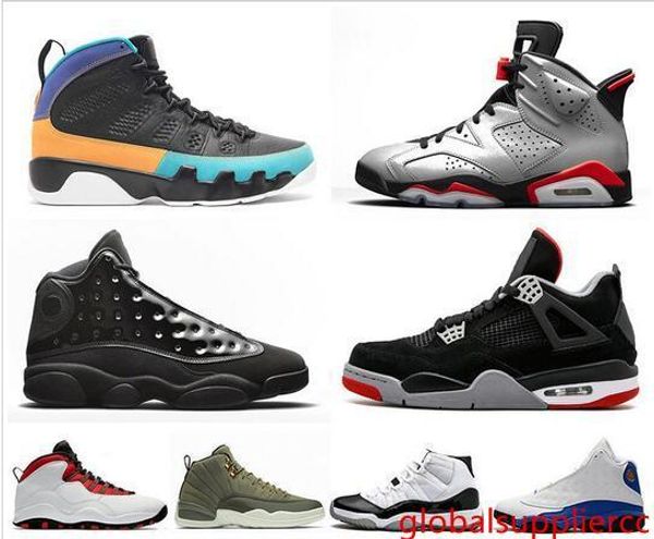 

2019 bred reflective 6s 12s gym red mens women basketball shoes tinker 9s 11s cap and gown concord 13s mens sports sneakers 36-47