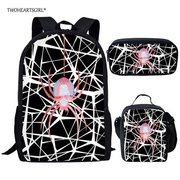 

twoheartsgirl cool boys school bag sets cartoon spider print bookbags for kids primary elementary children kids schoolbags