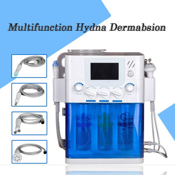 

новейший 4 в 1 алмазные микро дермабразия hydra аква peel oxygen jet пилинг oxybrasio для ухода за кожей водного dermabrasion injector машин, Black;white