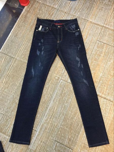 

2016 new dark gray jeans, italy brand fashion design men's pants, super 13183, Blue