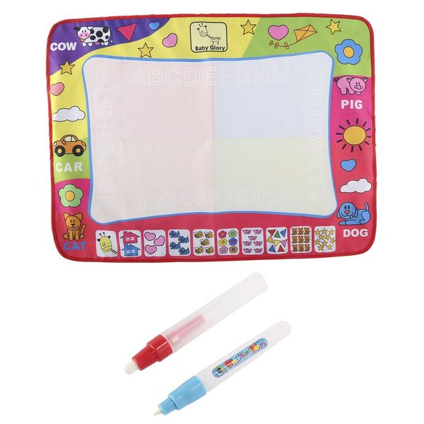 

80x60cm воды картина doodle мат дать граффити ткань магия воды одеяло холст для детей писать draw doodle stamp on