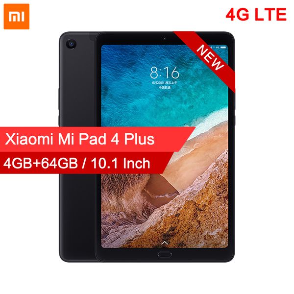 

Original xiaomi mi pad 4 plu pc tablet 10 1 quot napdragon 660 octa core face id 1920x1200 13 0mp 5 0mp 4g tablet android mipad 4