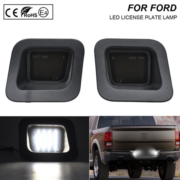 

2x auto light for 03-18 dodge 1500 2500 3500 smoke lens led number license plate light kit canbus error car-styling