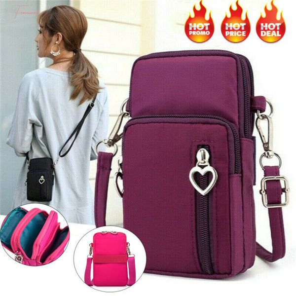 

1pc 2020 new wallet cross body mobile phone shoulder bag pouch case belt handbags