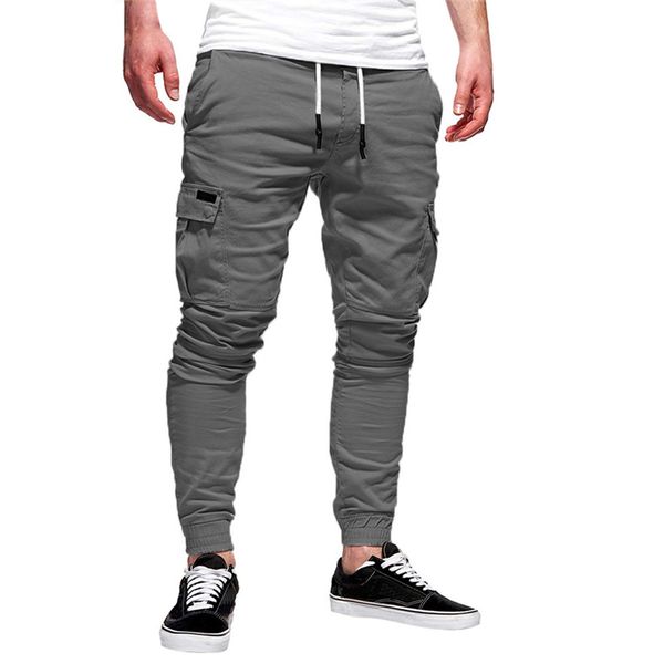 

jaycosin мужской моды спорт pure color бинты повседневной сыпучие sweatpants кулиска pant sweatpants кулиска straight pant падение, Black