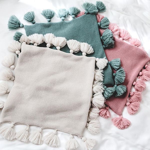 

наволочки бытовых товаров спальня boho стиль fringe knit наволочка спальня 18x18 дюймов главной вязание наволочки быстрая доставка