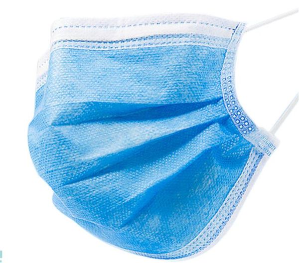 

лицо запас 50шт !!! одноразовые толстые 3 слойные маски с ушками для салона домашнего использования удобная маска по dhl бесплатная доставка