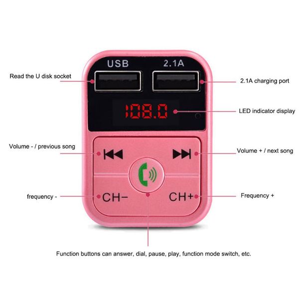 

hands-car kit bluetooth wireless fm transmitter lcd mp3 player usb charger car accessories mp3 player audio