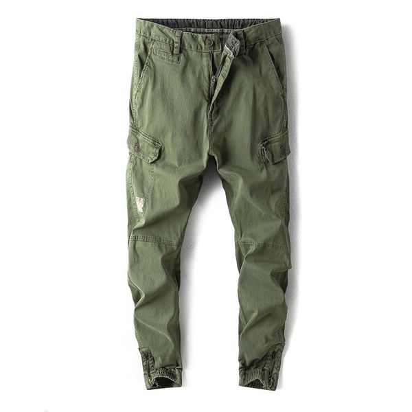 

men cargo pants casual loose multi pocket camouflage pants men's street joggers long trousers, Black