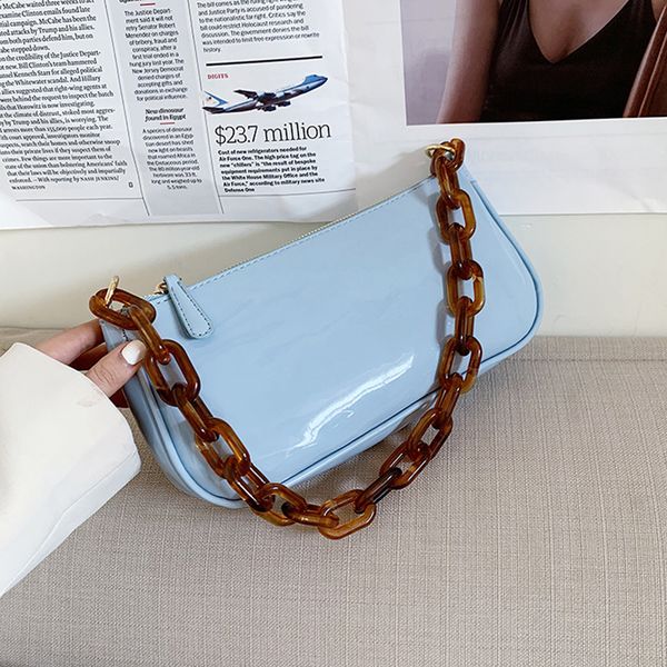 

зеркало искусственная кожа сумки на ремне для женщин 2020 ацетат цепи crossbody сумка женские сумки и кошельки лето телефон сумка