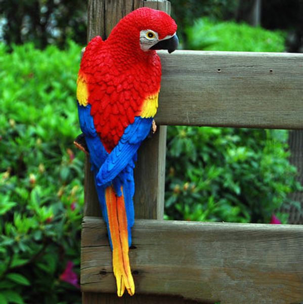

моделирование parrot фигурка игрушки смола украшение половина сторона реалистичного скульптуры