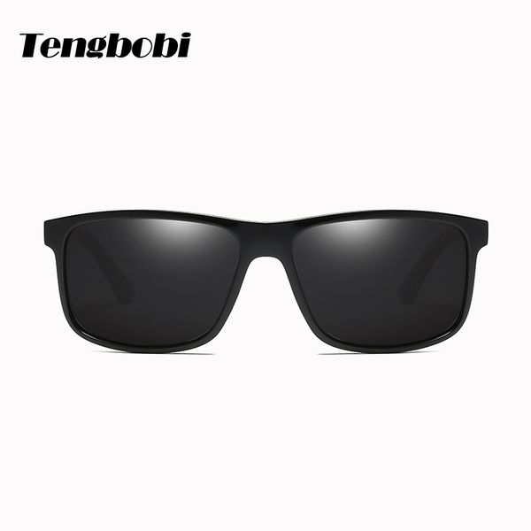 

polarized sunglasses men tr90 2019 brown black square glasses cy226, White;black