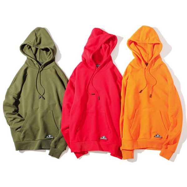 

o-образным вырезом осенью и зимой с капюшоном мужские свитера tide марка мужской hip hop сыпучие негабаритные пара сплошной цвет мужская руб, Black