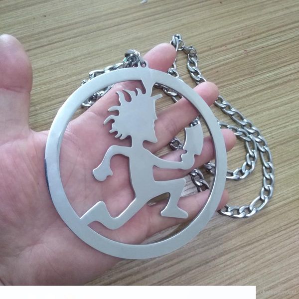 

супер большая стальная нержавеющая hatchetman в круге 5-дюймового пмс охлаждение шарма blaze rydas twiztid ака шкентель charms figaro цепных, Silver