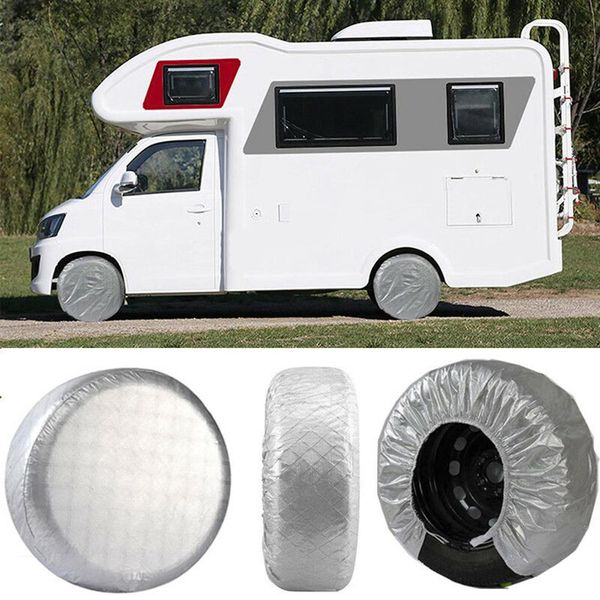 

4pcs hook design car lastik truck rv trailer vehicle 29 inch wheel tire protection covers set for max 29" diameter tire