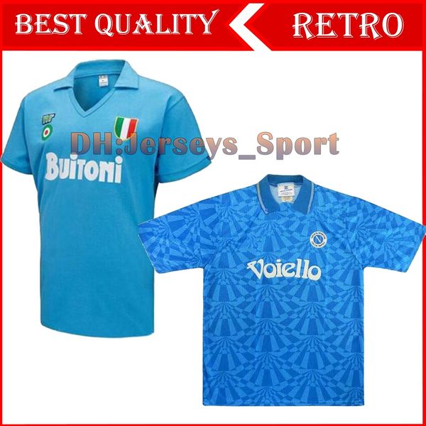 

1988 1993 napoli retro maradona soccer jersey maradona 87 93 zielinski hamsik insigne naples 1991 retro football shirts, Black;yellow