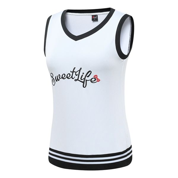 

women sleeveless golf vest ladies v neck slim warm waistcoat training sports vest comfort sportswear d0693, Black;blue