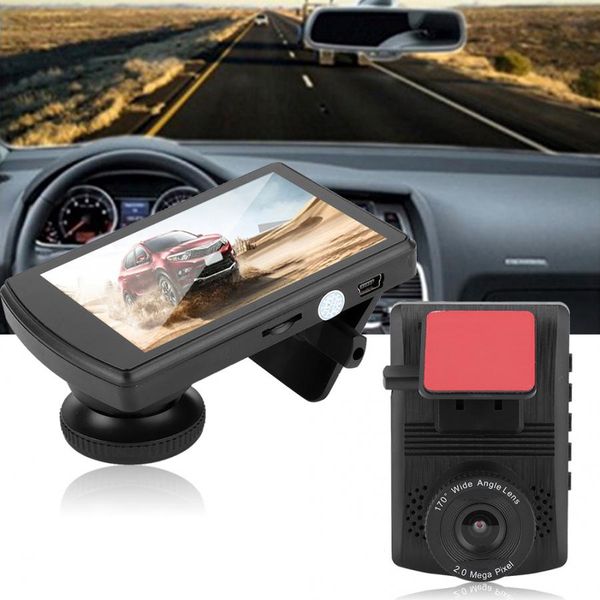 

3.5in hd 1080p car driving recorder 120 degree lens loop recording built-in microphone and speakers long service life