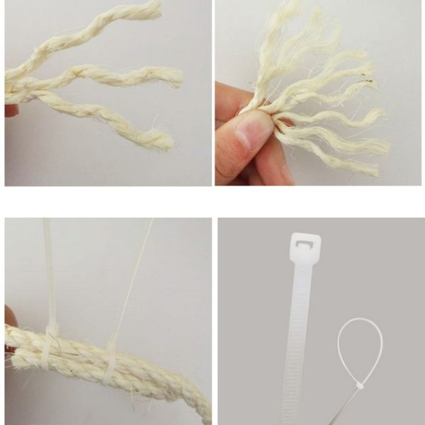 

3/5m natural sisal rope cat scratching post toys making diy desk foot chair legs binding rope material for cat sharpen claw