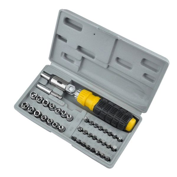 

41pcs ratchet set multi-function household hardware tool repair assembly socket screwdriver widely application sale