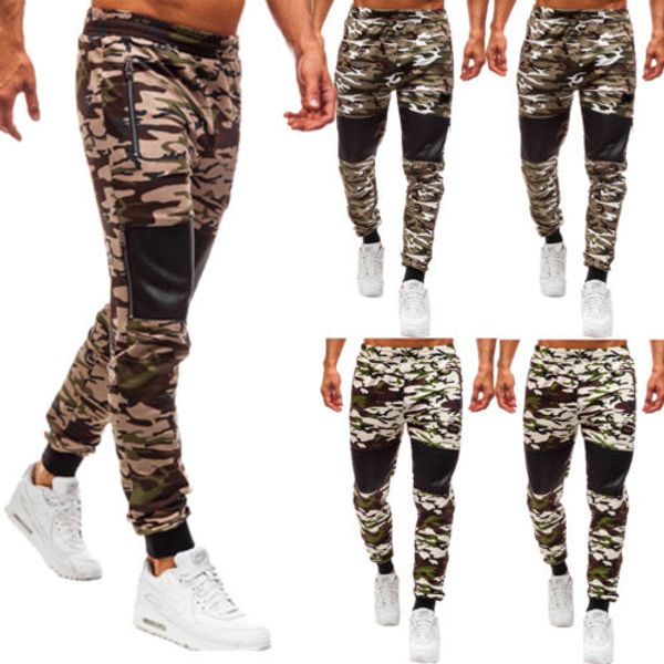 

1111 mens combat cargo jeans casual outdoor multi pockets army camo work pants z3, Black