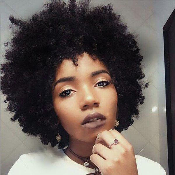 Hot Women S Brazilian Hair African American Short Cut Kinky Curly