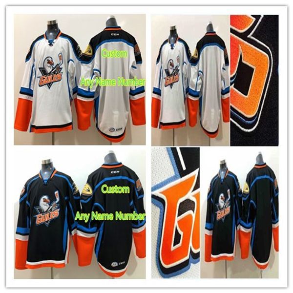 

custom san diego gulls men home blue road white stitched blank hockey jerseys double stiched high quanlity black white, Black;red